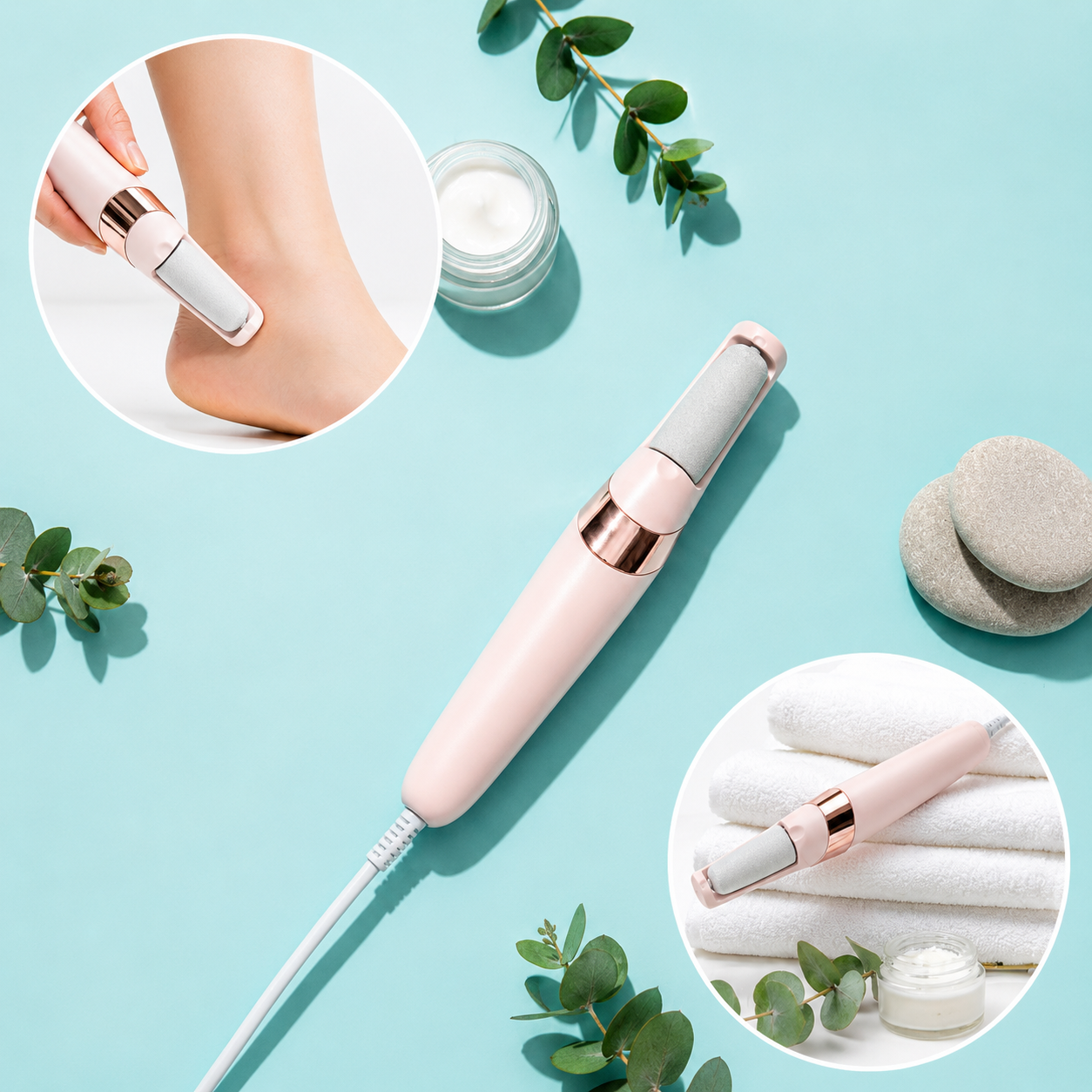 Rechargeable Electric Pedi Foot Filer | Callus Remover For Cracked Heels & Dead Skin