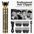 Vintage T9 Metal Body Hair & Beard Trimmer | USB Rechargeable Professional Hair Clipper For Men