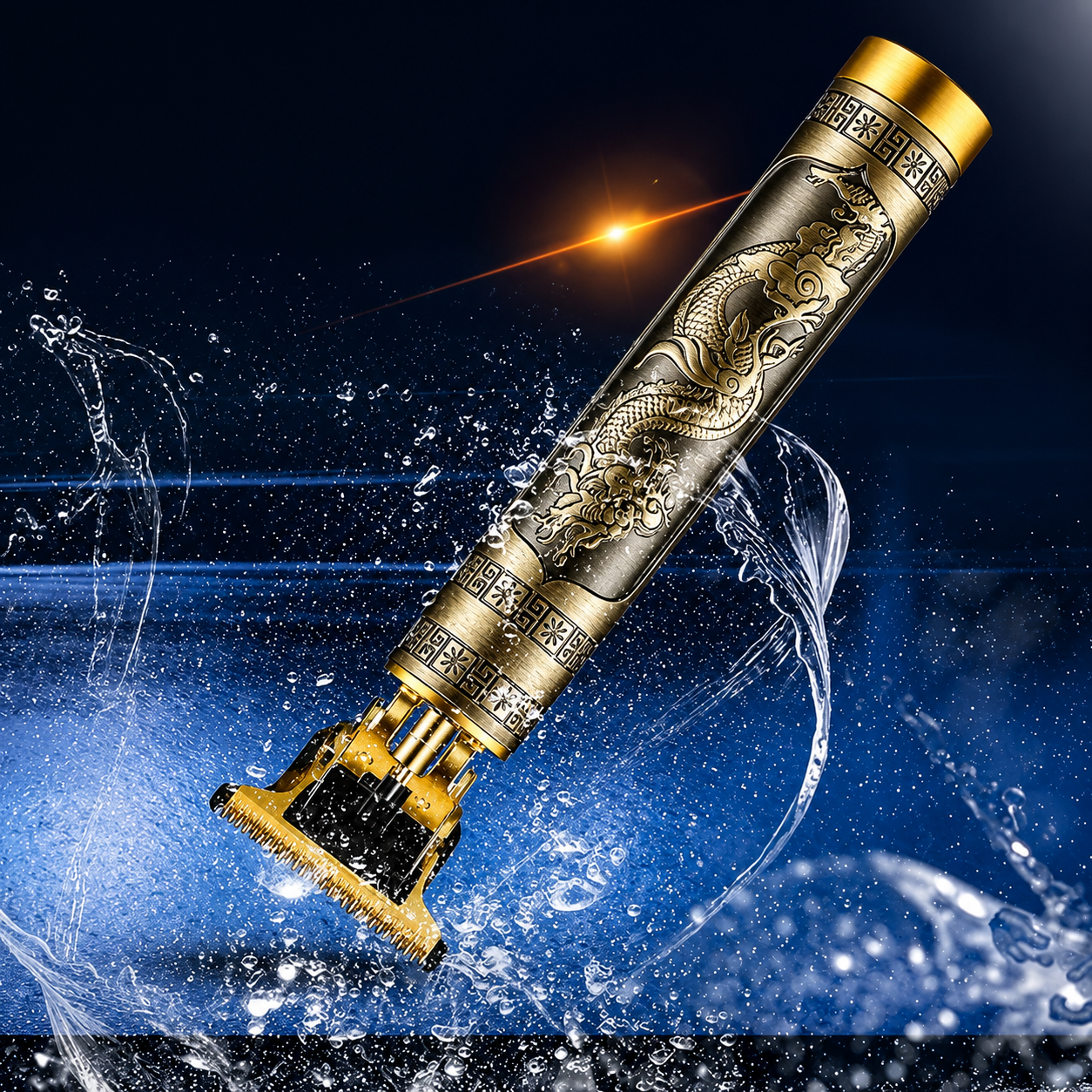 Vintage T9 Metal Body Hair & Beard Trimmer | USB Rechargeable Professional Hair Clipper For Men