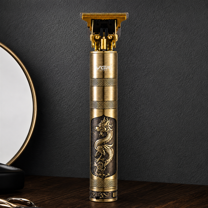 Vintage T9 Metal Body Hair & Beard Trimmer | USB Rechargeable Professional Hair Clipper For Men