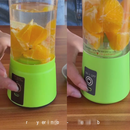 Portable USB Rechargeable Blender | 380ml Personal Smoothie Maker & Mini Juicer Bottle