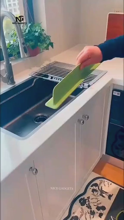 14-Inch Reusable Silicone Sink Splash Guard | Kitchen Water Splash Barrier