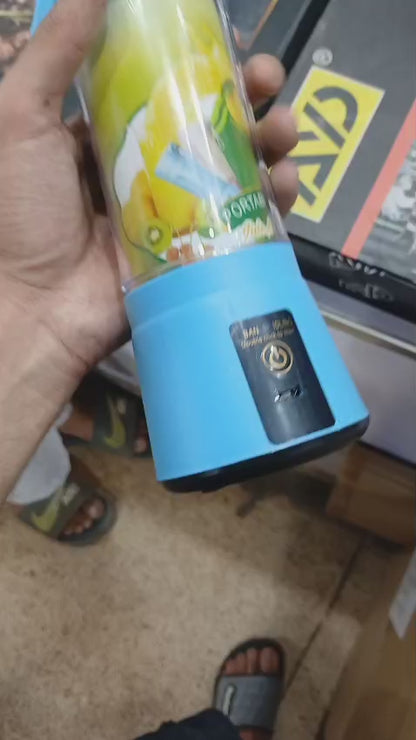 Portable USB Rechargeable Blender | 380ml Personal Smoothie Maker & Mini Juicer Bottle
